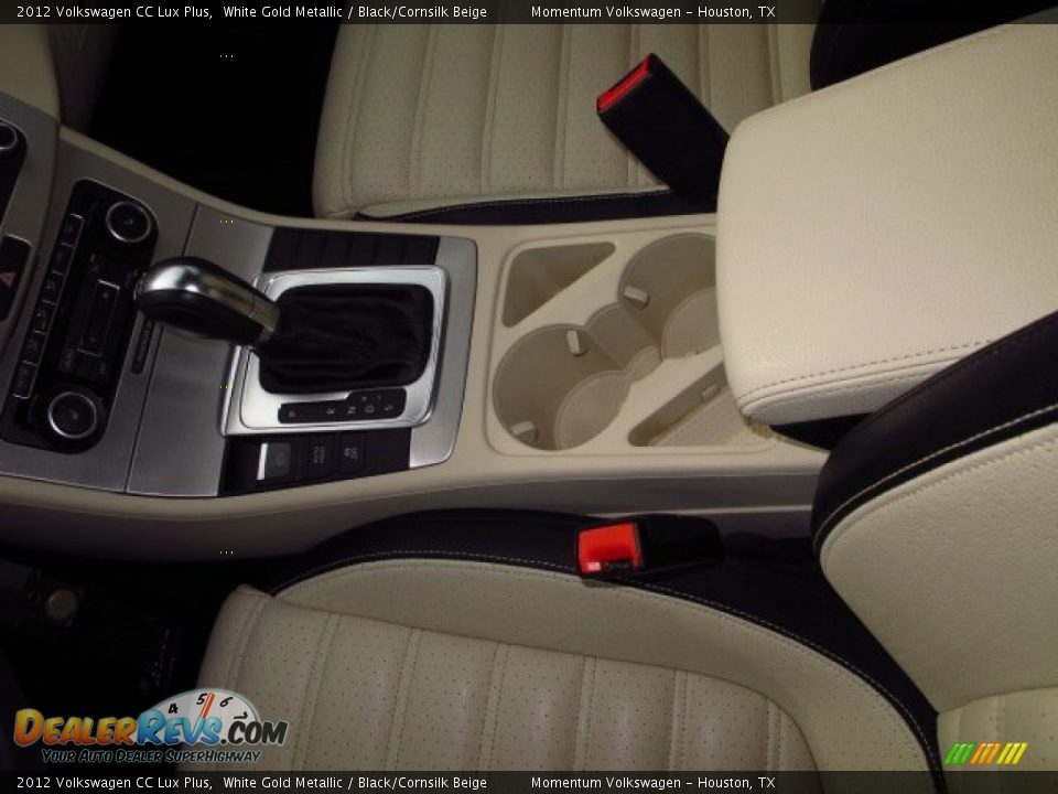 2012 Volkswagen CC Lux Plus White Gold Metallic / Black/Cornsilk Beige Photo #26