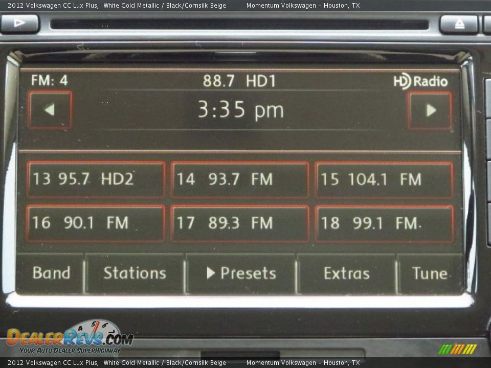 2012 Volkswagen CC Lux Plus White Gold Metallic / Black/Cornsilk Beige Photo #29