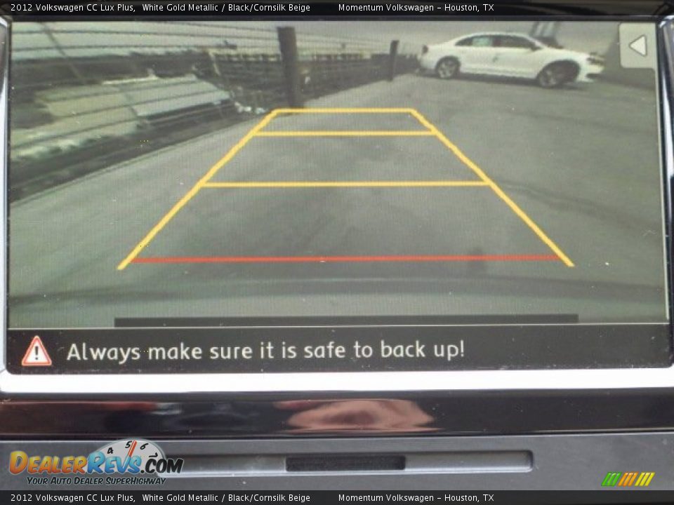 2012 Volkswagen CC Lux Plus White Gold Metallic / Black/Cornsilk Beige Photo #31