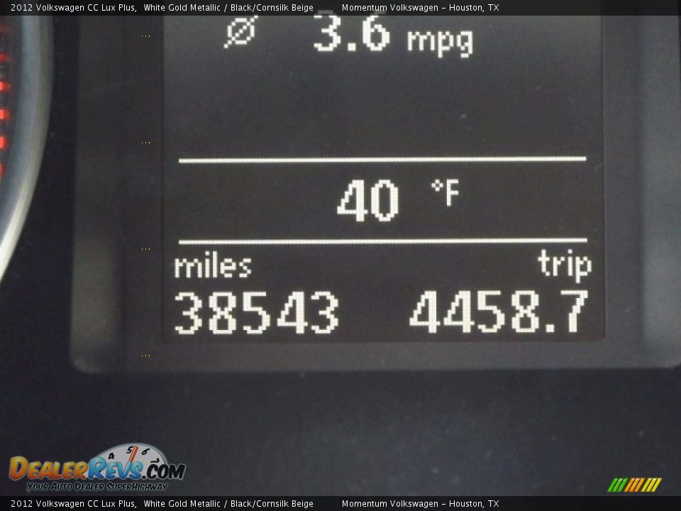 2012 Volkswagen CC Lux Plus White Gold Metallic / Black/Cornsilk Beige Photo #32