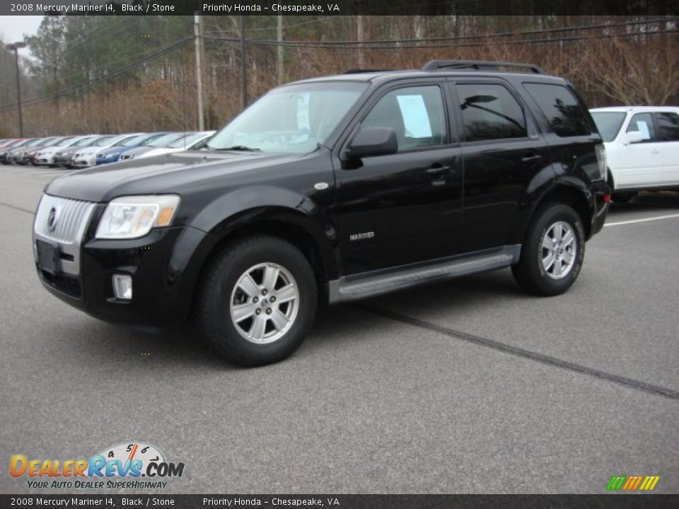 2008 Mercury Mariner I4 Black / Stone Photo #2