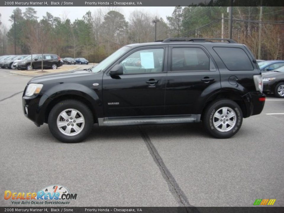 2008 Mercury Mariner I4 Black / Stone Photo #3