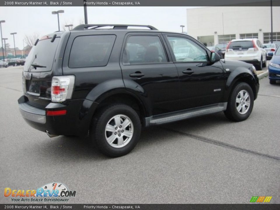 2008 Mercury Mariner I4 Black / Stone Photo #5