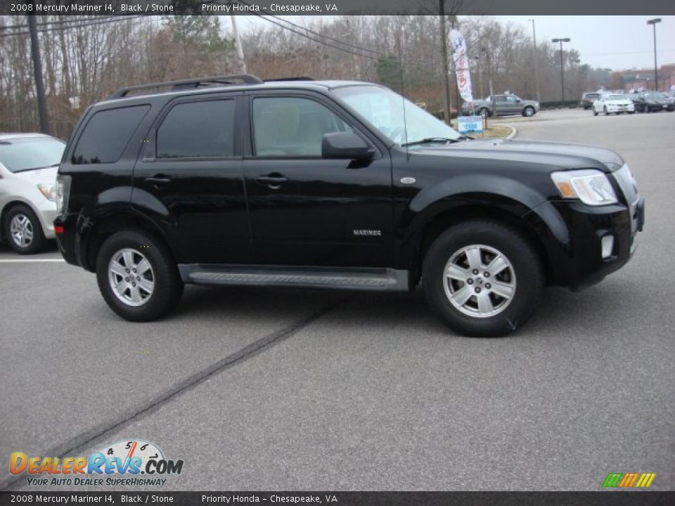 2008 Mercury Mariner I4 Black / Stone Photo #6