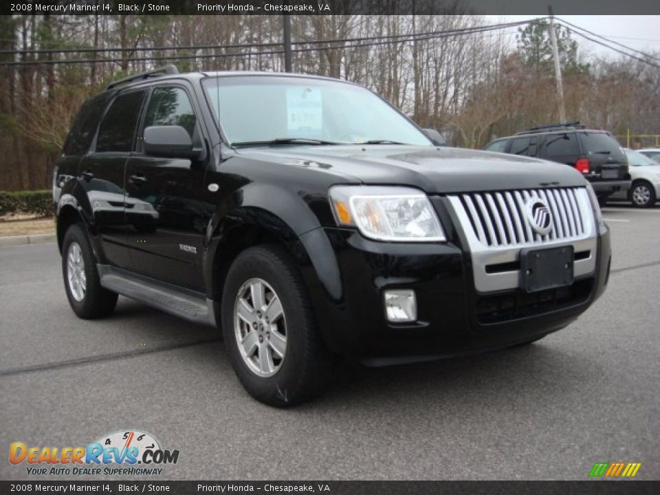 2008 Mercury Mariner I4 Black / Stone Photo #7