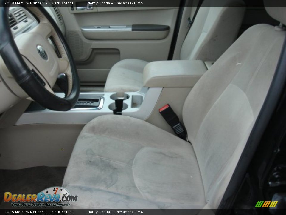 2008 Mercury Mariner I4 Black / Stone Photo #9