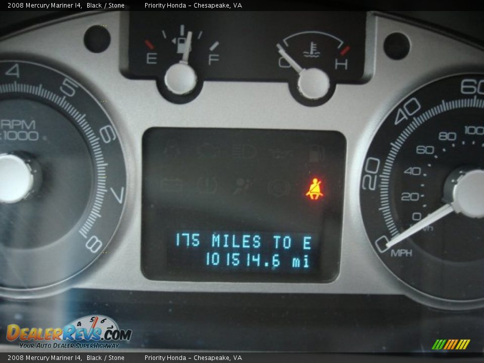 2008 Mercury Mariner I4 Black / Stone Photo #12