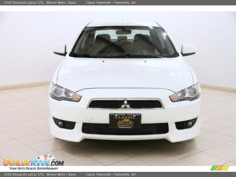 2008 Mitsubishi Lancer GTS Wicked White / Black Photo #2