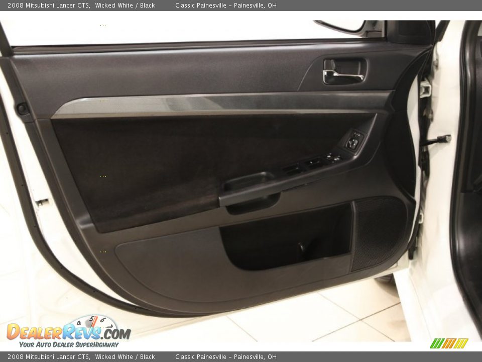 2008 Mitsubishi Lancer GTS Wicked White / Black Photo #4