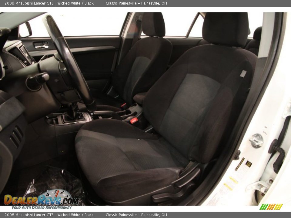 2008 Mitsubishi Lancer GTS Wicked White / Black Photo #5