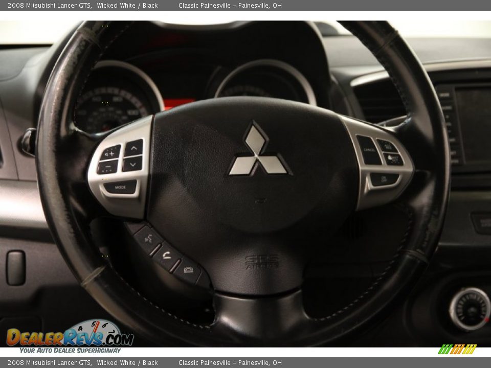 2008 Mitsubishi Lancer GTS Wicked White / Black Photo #6