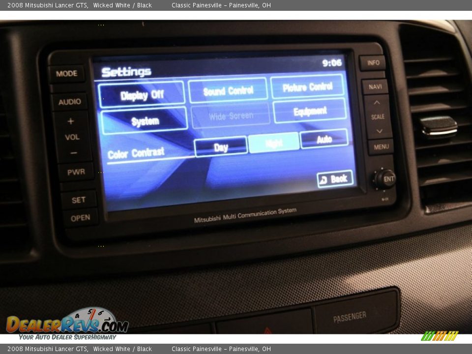 2008 Mitsubishi Lancer GTS Wicked White / Black Photo #11