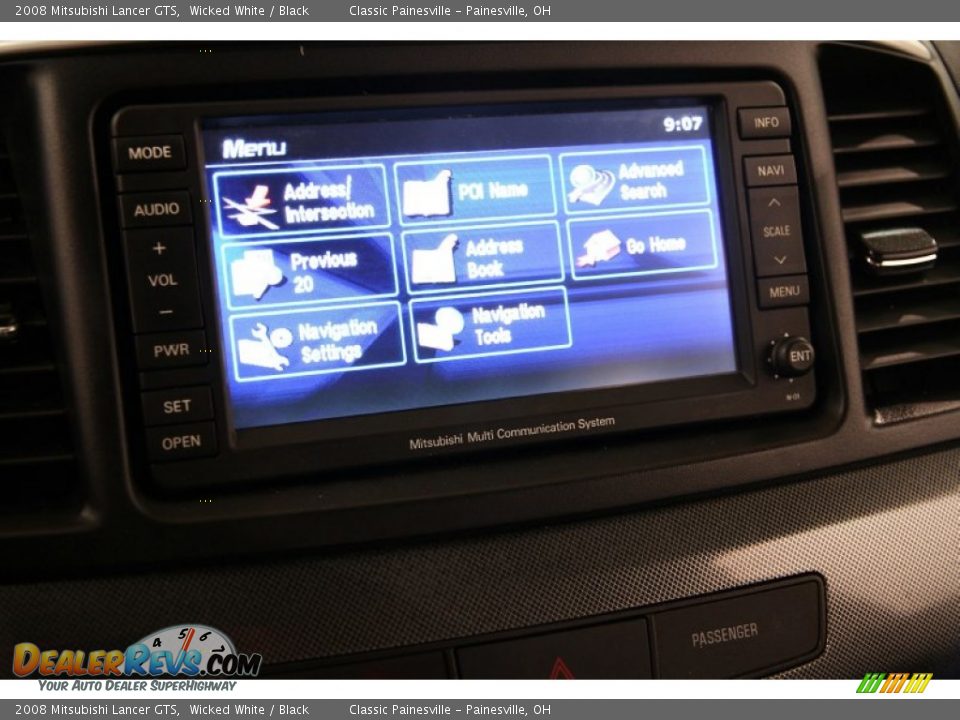 2008 Mitsubishi Lancer GTS Wicked White / Black Photo #13