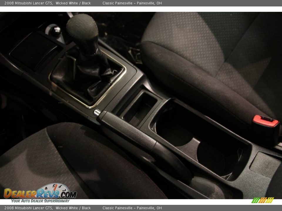 2008 Mitsubishi Lancer GTS Wicked White / Black Photo #14
