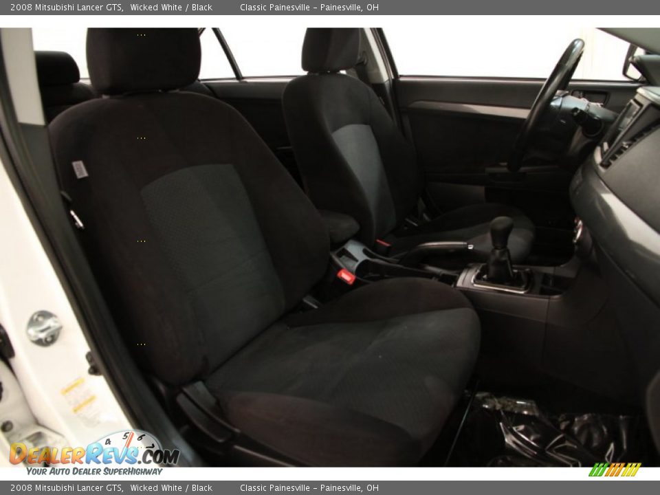 2008 Mitsubishi Lancer GTS Wicked White / Black Photo #15
