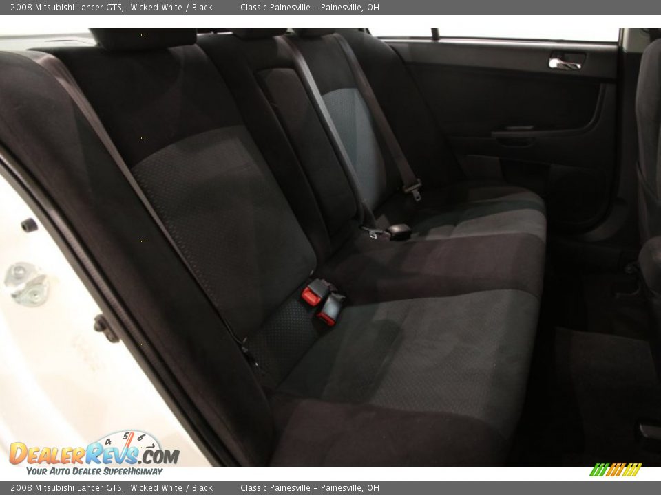 2008 Mitsubishi Lancer GTS Wicked White / Black Photo #16