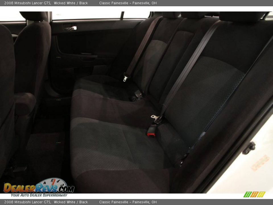 2008 Mitsubishi Lancer GTS Wicked White / Black Photo #17