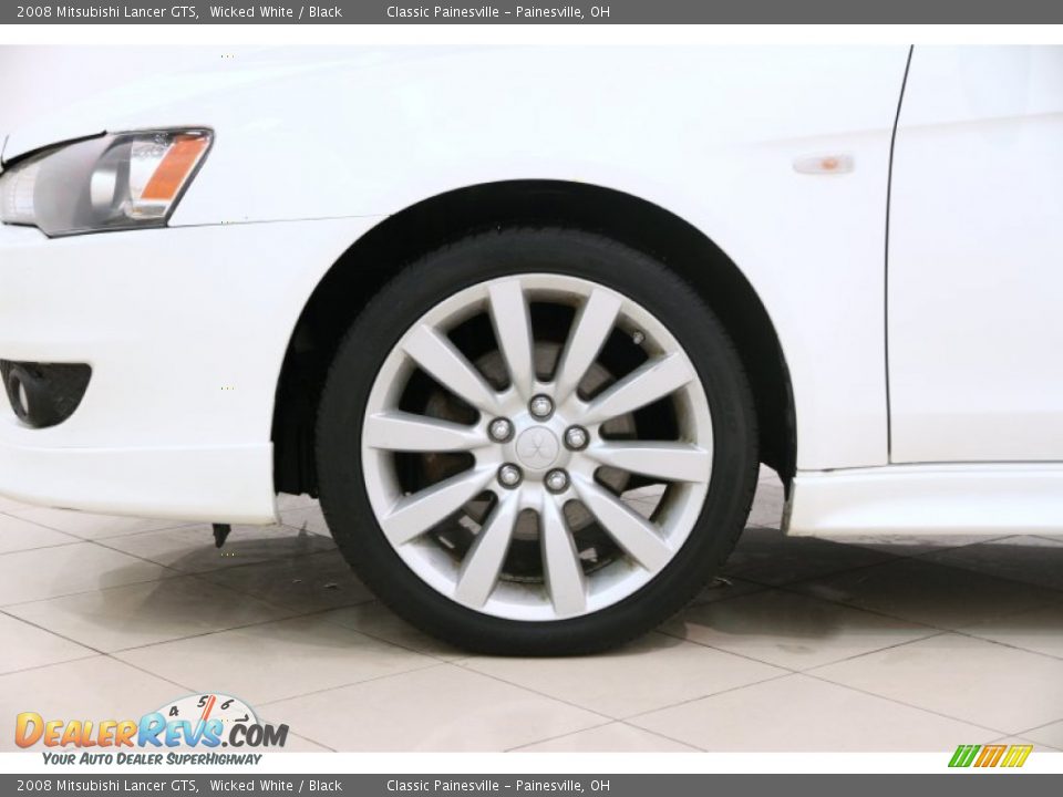 2008 Mitsubishi Lancer GTS Wicked White / Black Photo #20