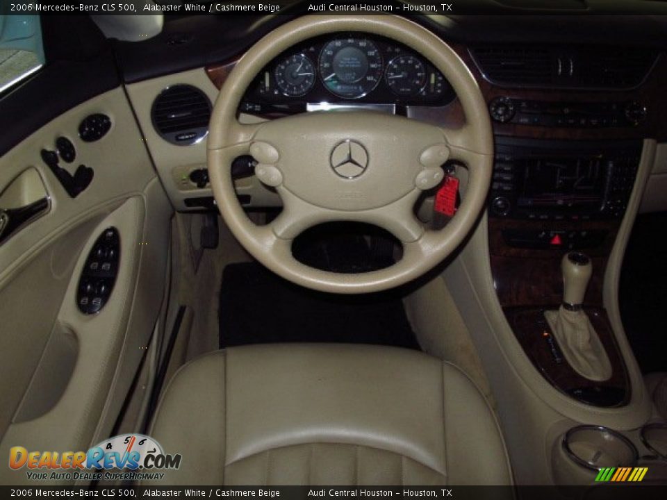 2006 Mercedes-Benz CLS 500 Alabaster White / Cashmere Beige Photo #18