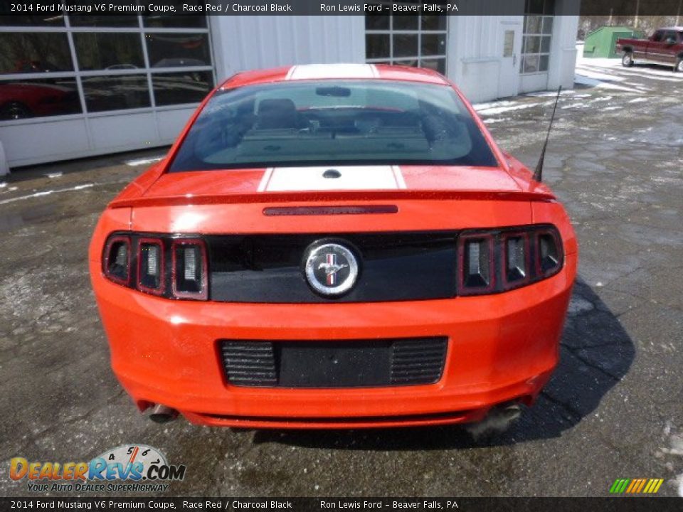 2014 Ford Mustang V6 Premium Coupe Race Red / Charcoal Black Photo #7