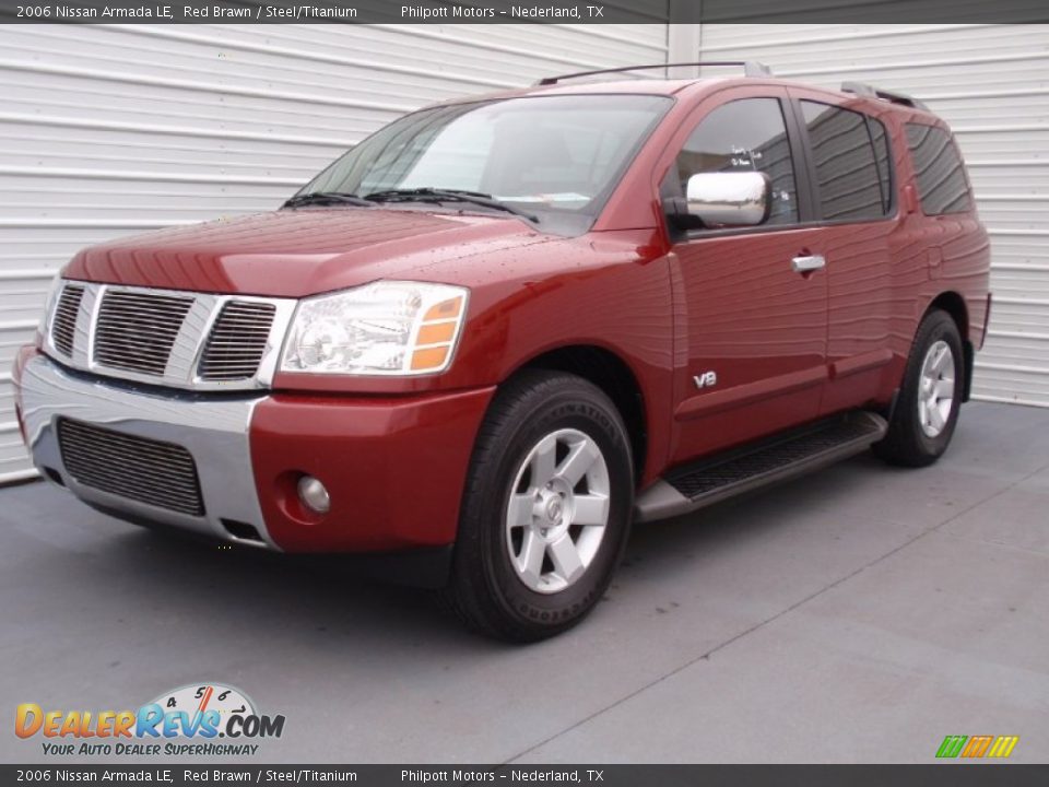 2006 Nissan Armada LE Red Brawn / Steel/Titanium Photo #7