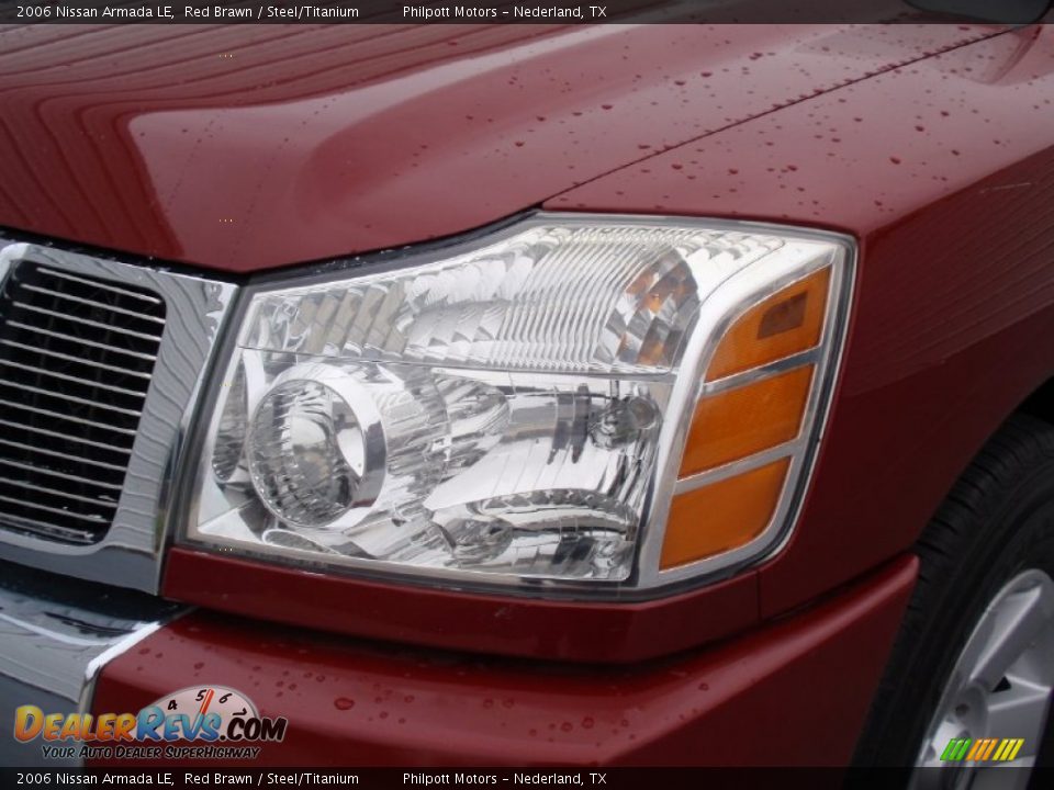 2006 Nissan Armada LE Red Brawn / Steel/Titanium Photo #9