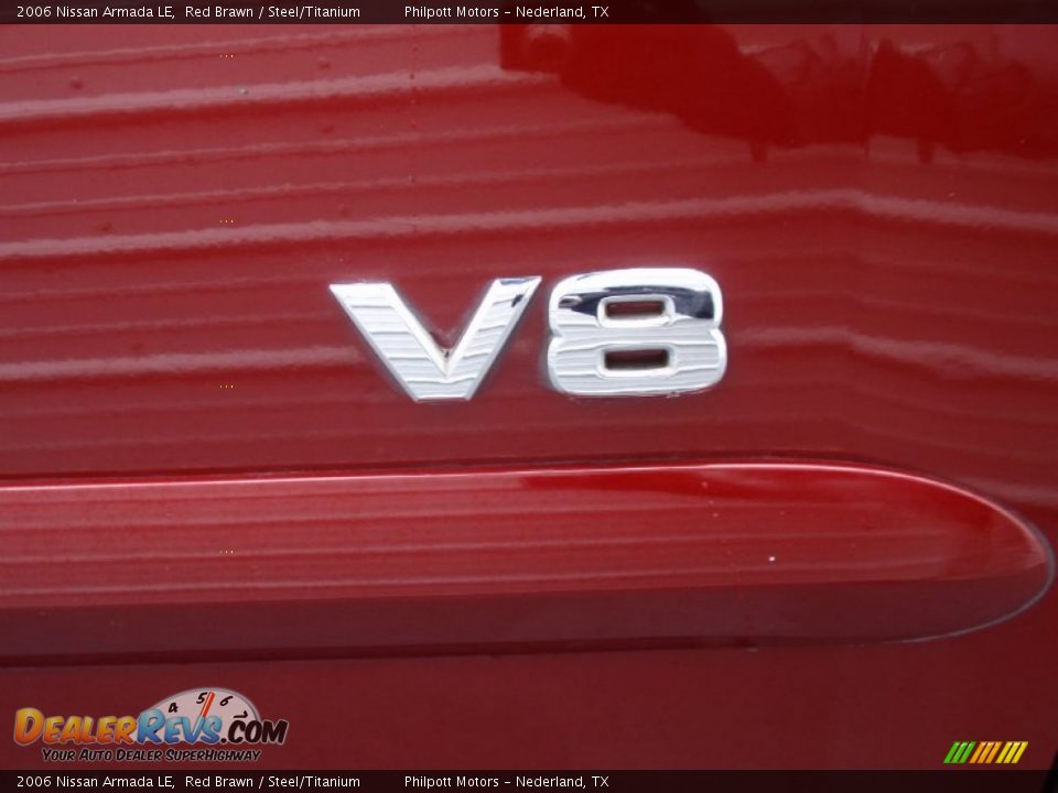 2006 Nissan Armada LE Red Brawn / Steel/Titanium Photo #16
