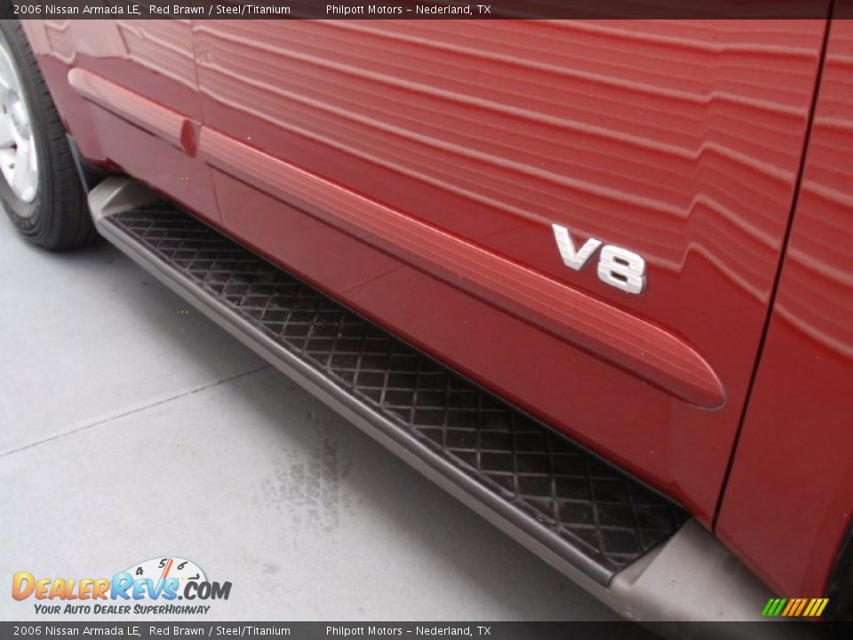2006 Nissan Armada LE Red Brawn / Steel/Titanium Photo #17