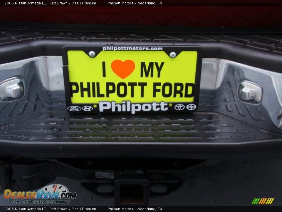 2006 Nissan Armada LE Red Brawn / Steel/Titanium Photo #20