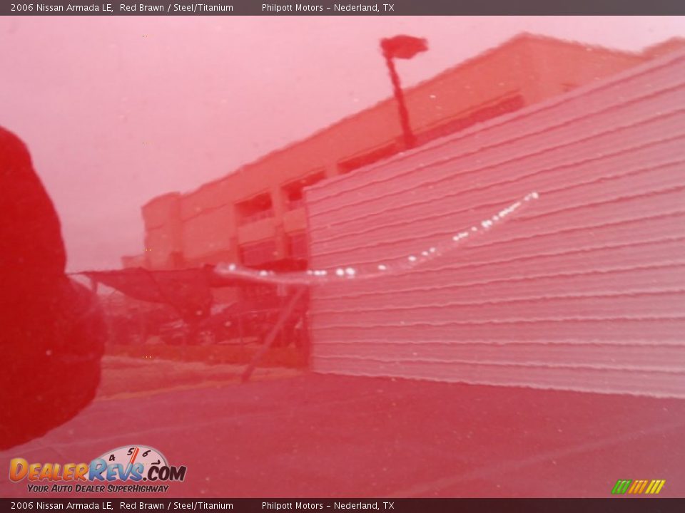 2006 Nissan Armada LE Red Brawn / Steel/Titanium Photo #23