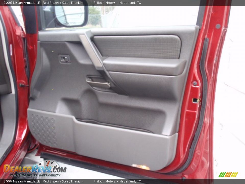 2006 Nissan Armada LE Red Brawn / Steel/Titanium Photo #26