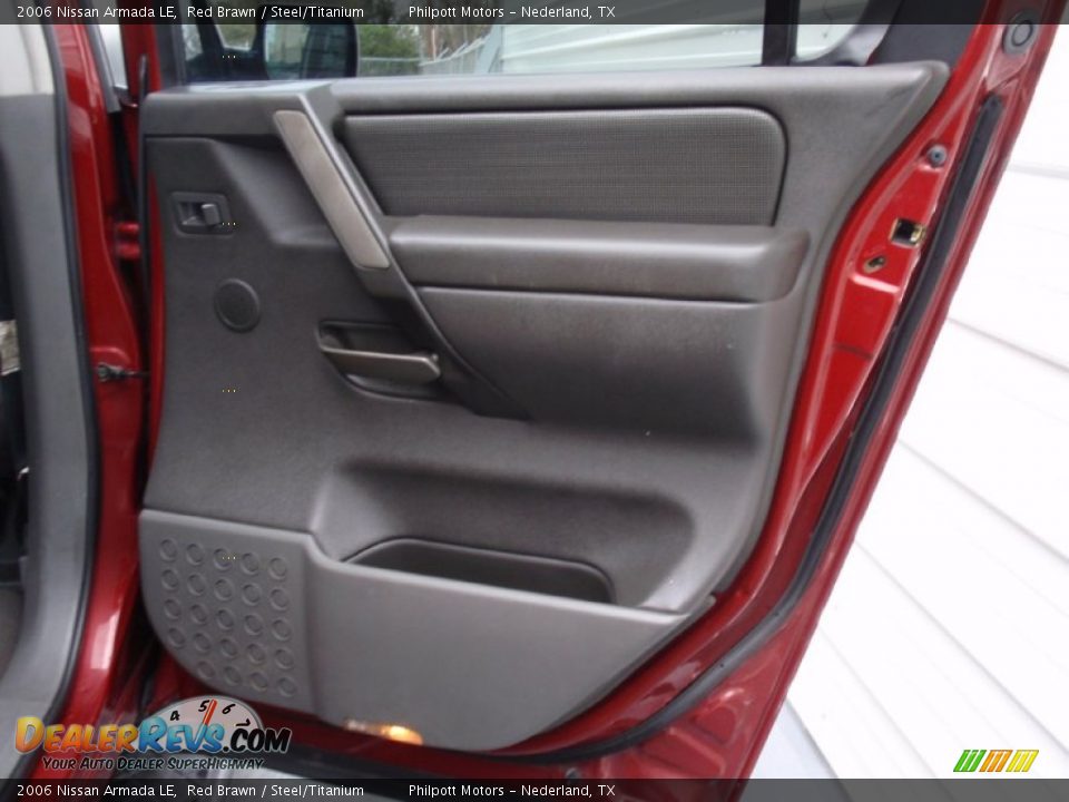 2006 Nissan Armada LE Red Brawn / Steel/Titanium Photo #29