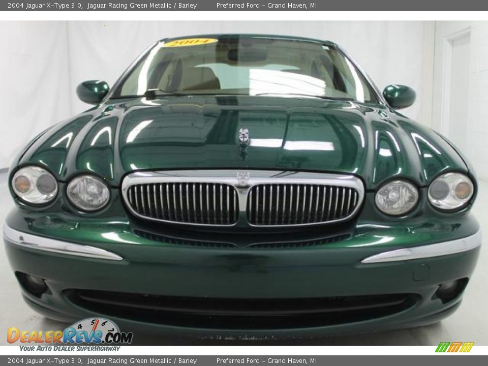 2004 Jaguar X-Type 3.0 Jaguar Racing Green Metallic / Barley Photo #4