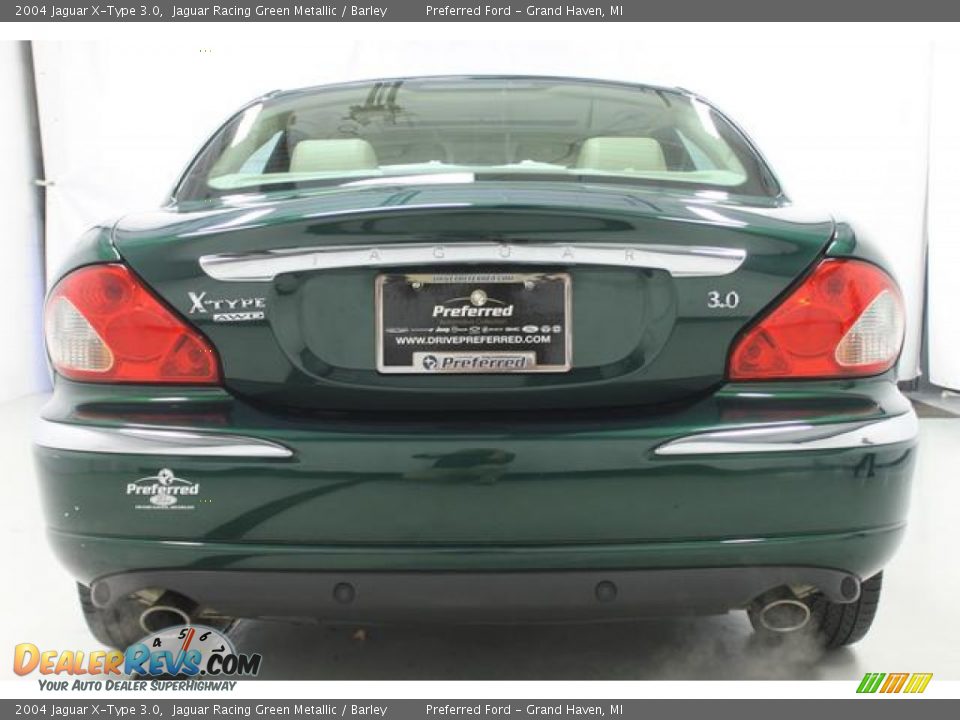 2004 Jaguar X-Type 3.0 Jaguar Racing Green Metallic / Barley Photo #11