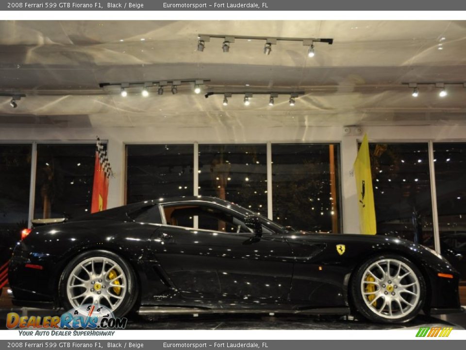 2008 Ferrari 599 GTB Fiorano F1 Black / Beige Photo #33