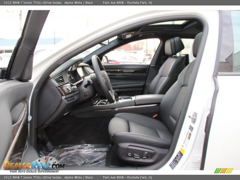 Black Interior - 2013 BMW 7 Series 750Li xDrive Sedan Photo #11