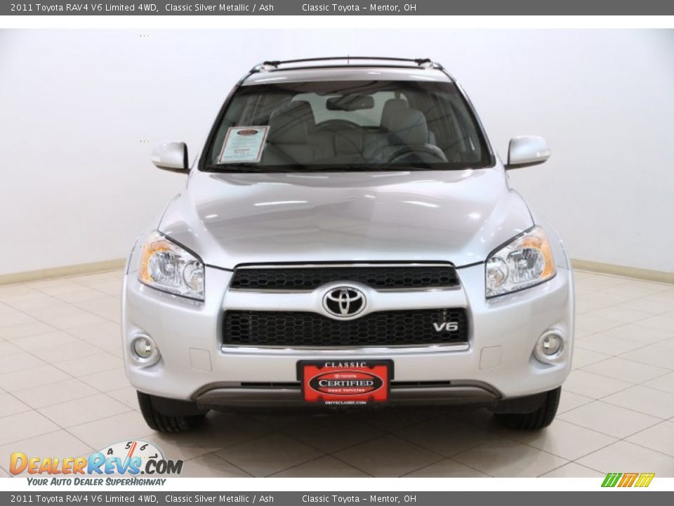 2011 Toyota RAV4 V6 Limited 4WD Classic Silver Metallic / Ash Photo #2