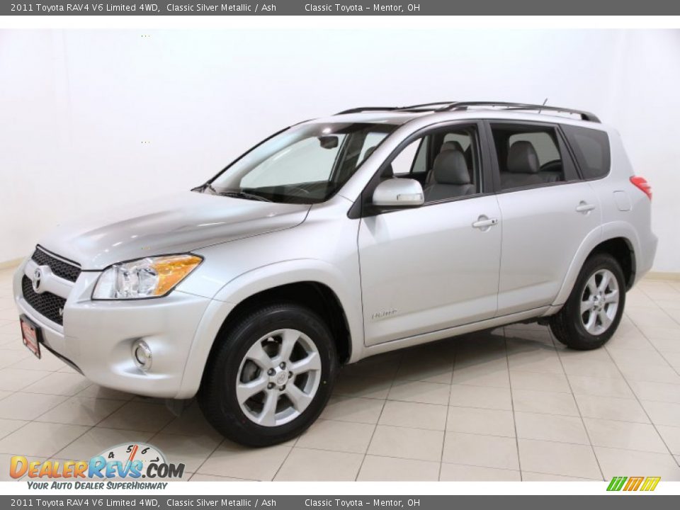 2011 Toyota RAV4 V6 Limited 4WD Classic Silver Metallic / Ash Photo #3