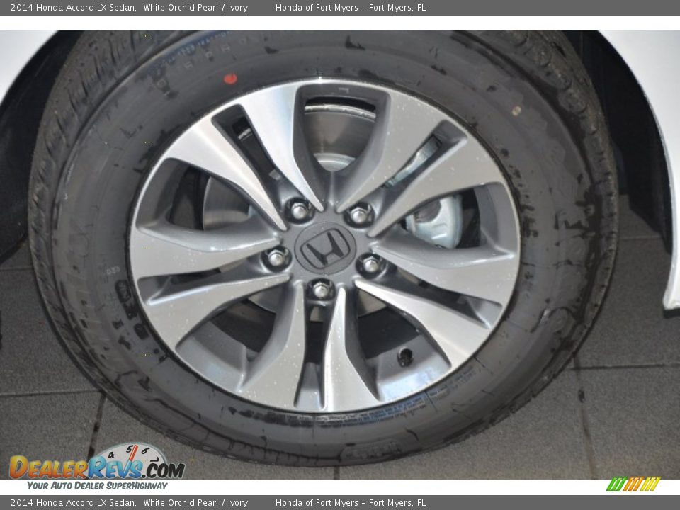 2014 Honda Accord LX Sedan White Orchid Pearl / Ivory Photo #3