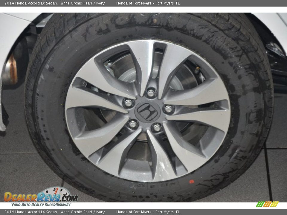 2014 Honda Accord LX Sedan White Orchid Pearl / Ivory Photo #4