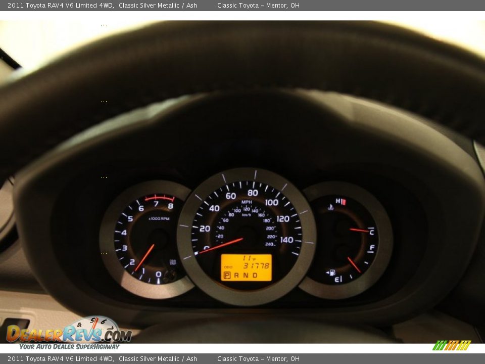 2011 Toyota RAV4 V6 Limited 4WD Classic Silver Metallic / Ash Photo #8