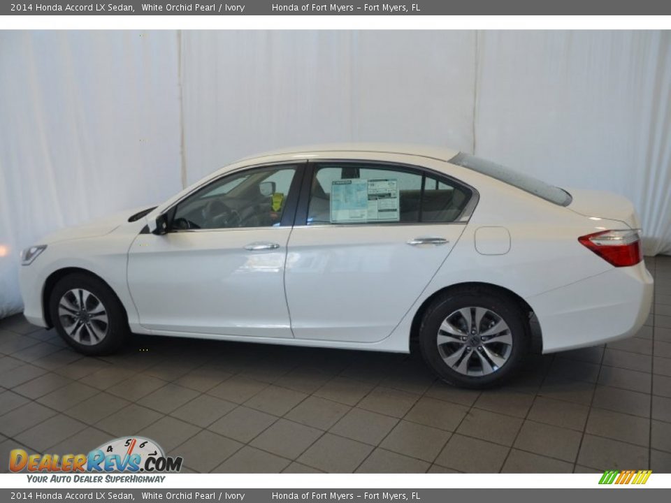 2014 Honda Accord LX Sedan White Orchid Pearl / Ivory Photo #8