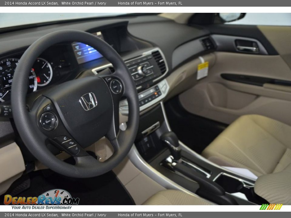 2014 Honda Accord LX Sedan White Orchid Pearl / Ivory Photo #11