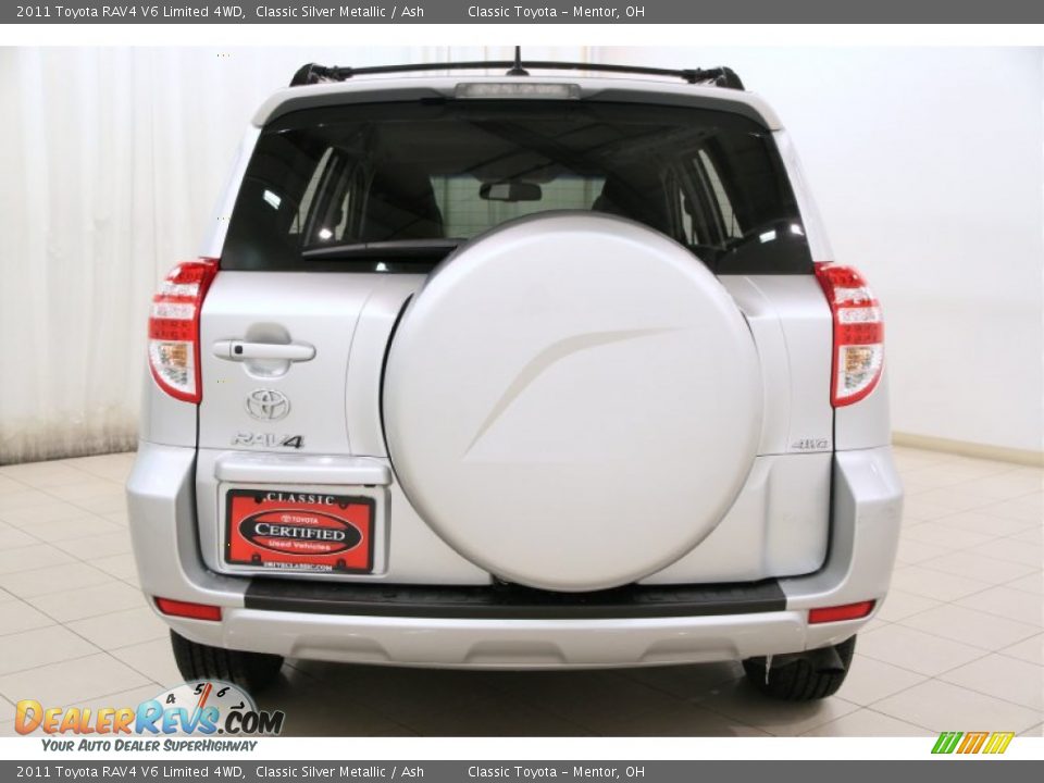 2011 Toyota RAV4 V6 Limited 4WD Classic Silver Metallic / Ash Photo #16