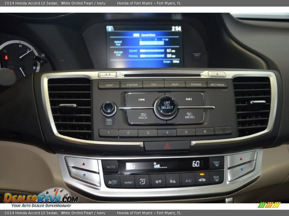 2014 Honda Accord LX Sedan White Orchid Pearl / Ivory Photo #15