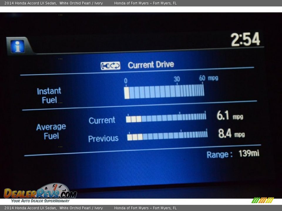 2014 Honda Accord LX Sedan White Orchid Pearl / Ivory Photo #16