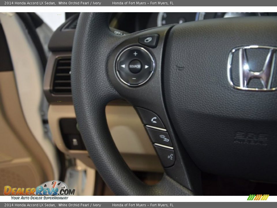 2014 Honda Accord LX Sedan White Orchid Pearl / Ivory Photo #22