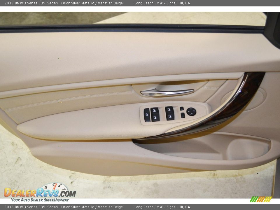 2013 BMW 3 Series 335i Sedan Orion Silver Metallic / Venetian Beige Photo #19