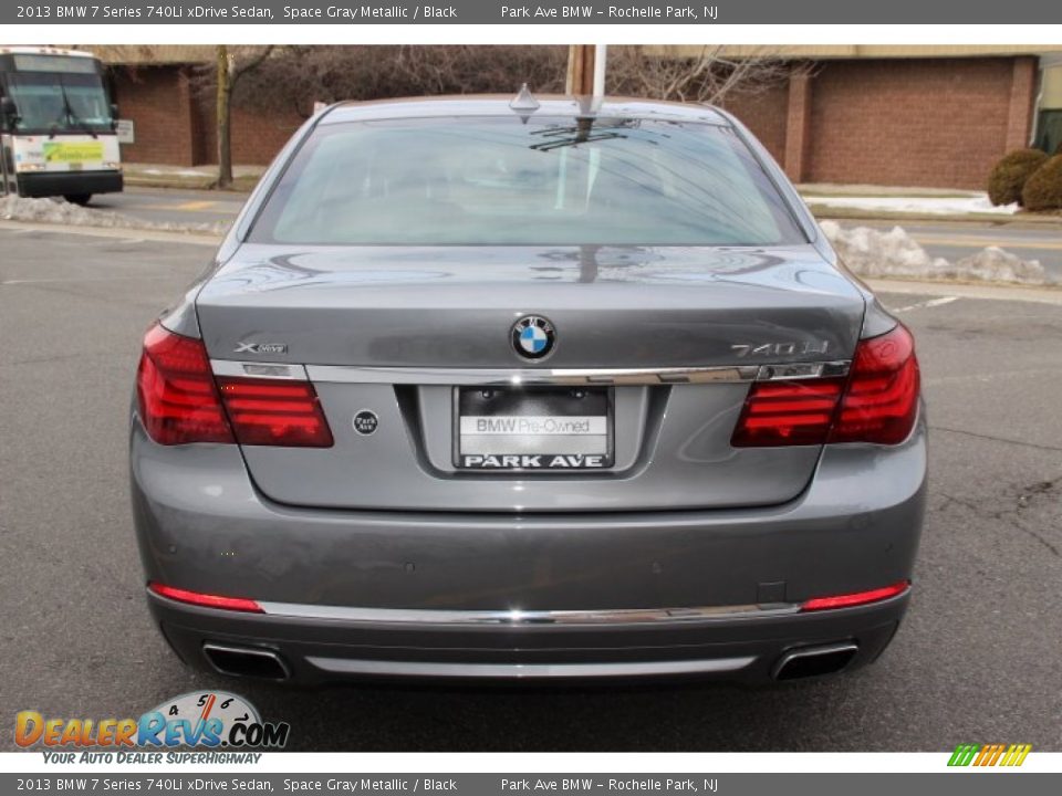 2013 BMW 7 Series 740Li xDrive Sedan Space Gray Metallic / Black Photo #4