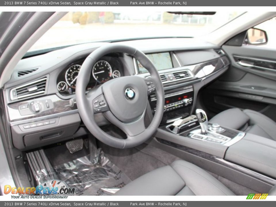 2013 BMW 7 Series 740Li xDrive Sedan Space Gray Metallic / Black Photo #9